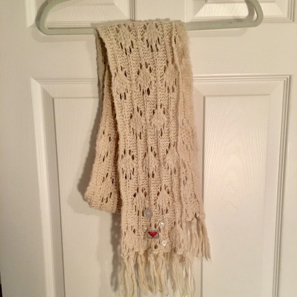 Roxy | Cream Knit Scarf